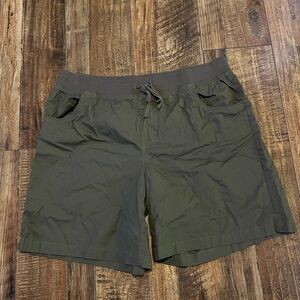 Basic Editions Olive Green Women's Cargo Shorts